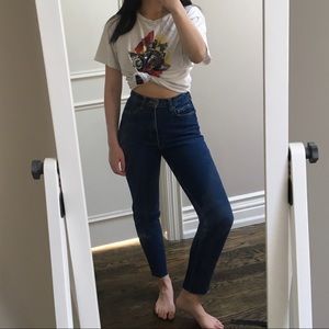 American Apparel high waisted denim jeans